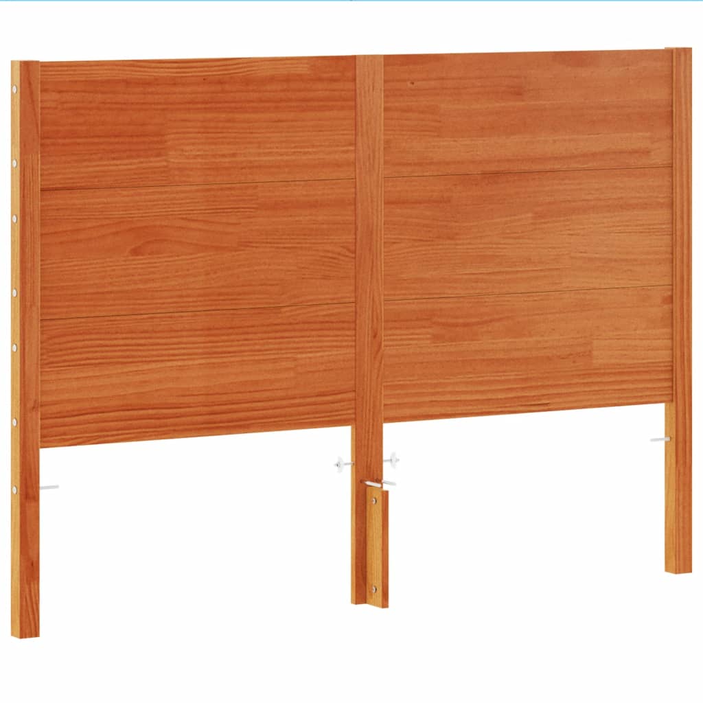 Headboard Wax Brown 150 cm Solid Wood Pine